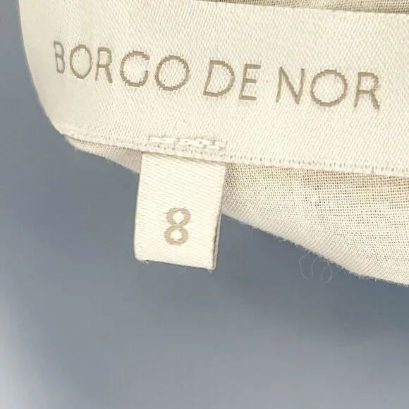 NEW Borgo De Nor Petra One Shoulder Ruffle Midi Dress Tiered Floral Print - Picture 15 of 16